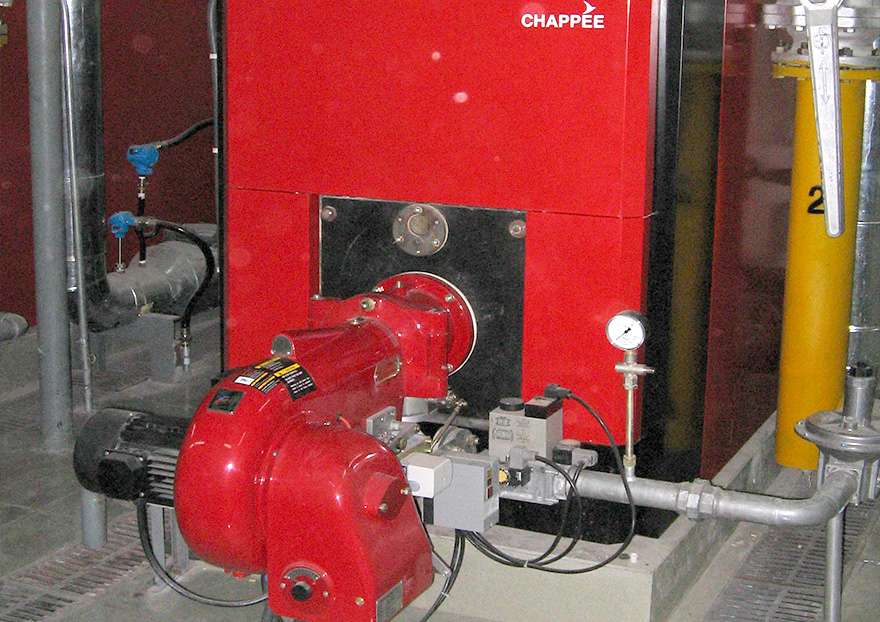 0.94MW燃氣燃燒器在鍋爐上使用